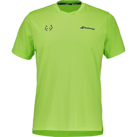 Мъжка падел тениска Babolat Crew Neck Tee Juan Lebron в цвят Green Flash