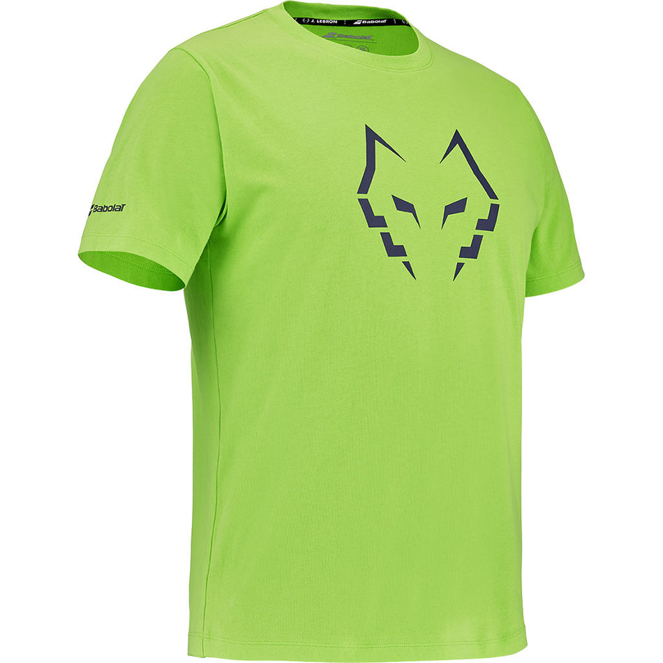 Babolat Cotton Tee Lebron Green Flash – ракурс 2