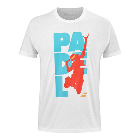 Babolat Padel Cotton Tee Men White - Padel One