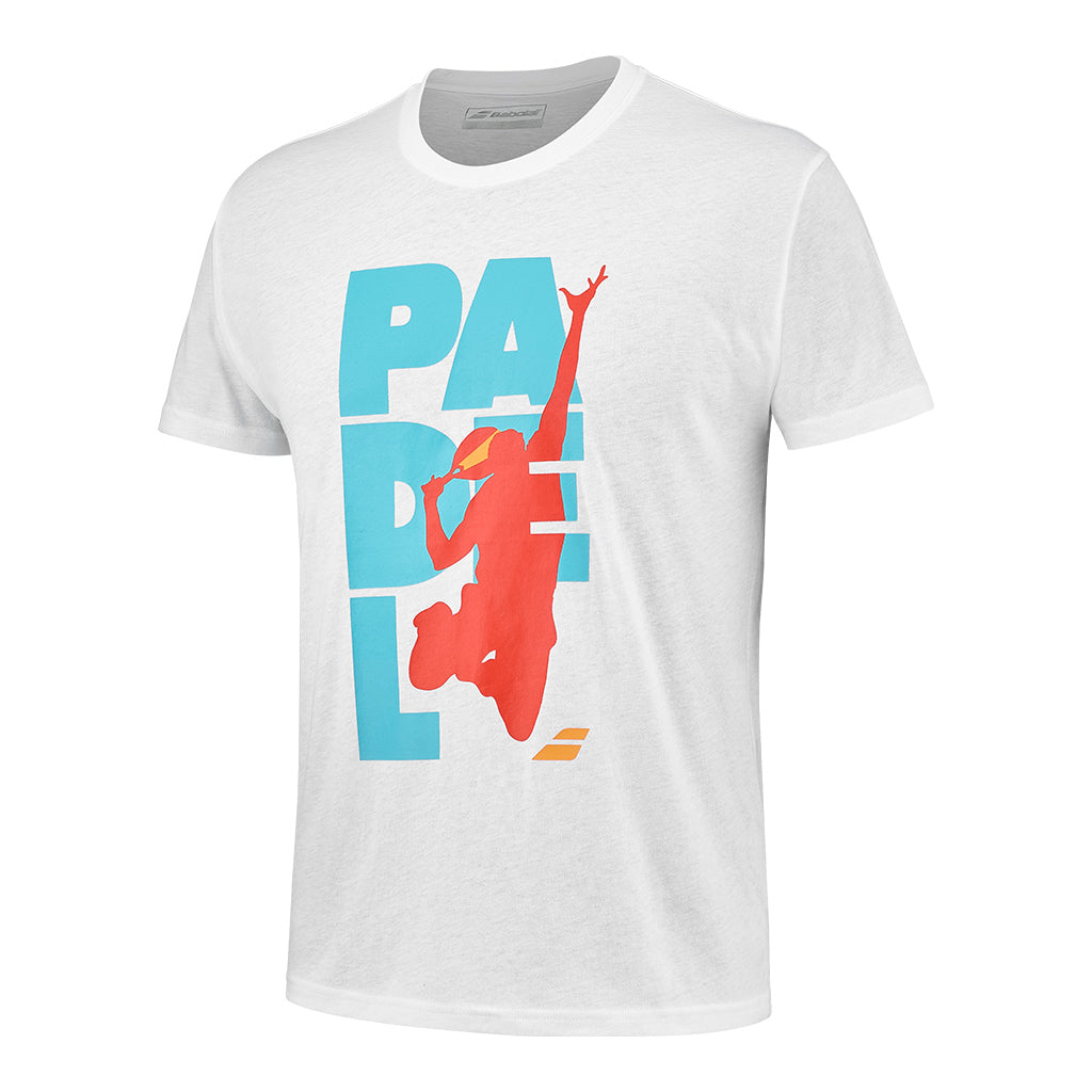 Babolat Padel Cotton Tee Men White - Padel One