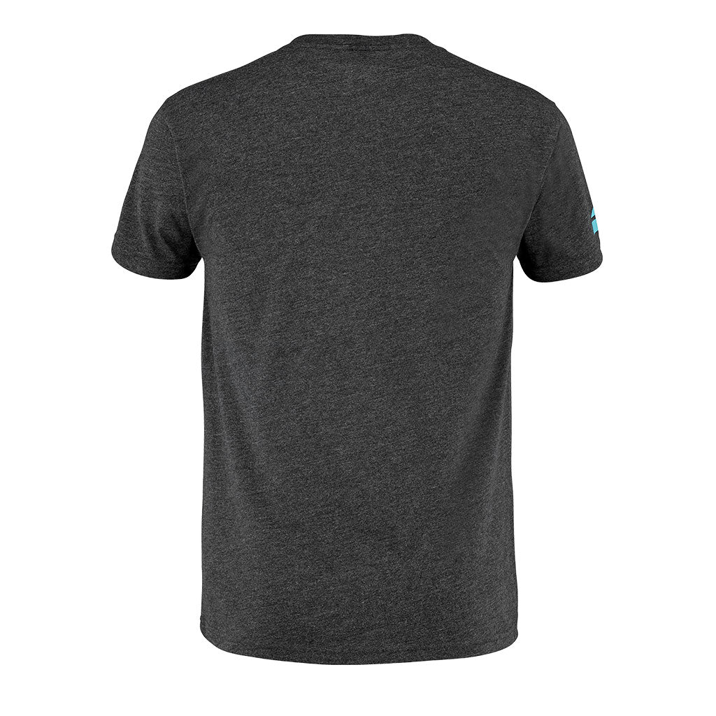 Babolat Padel Cotton Tee Men Black Heather - Padel One