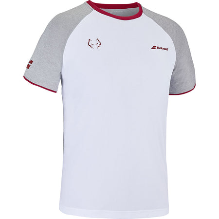 Babolat Crew Neck Tee Lebron White - Padel One