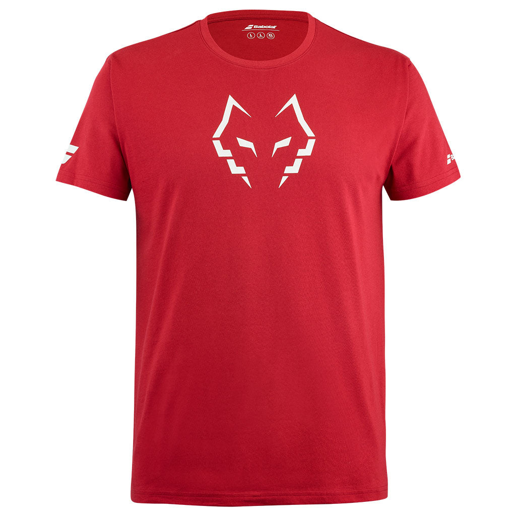 Babolat Cotton Tee Lebron Red Dahlia - Padel One