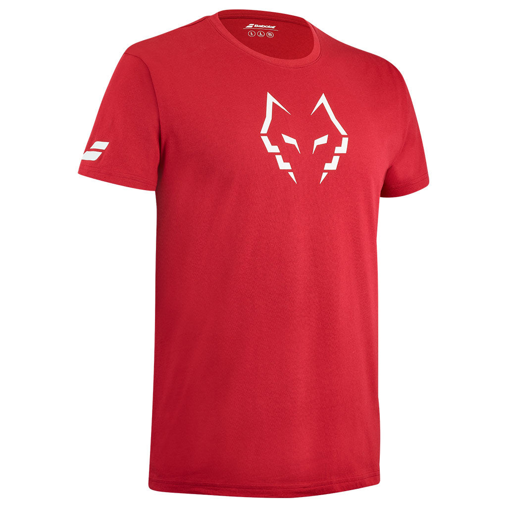 Babolat Cotton Tee Lebron Red Dahlia - Padel One