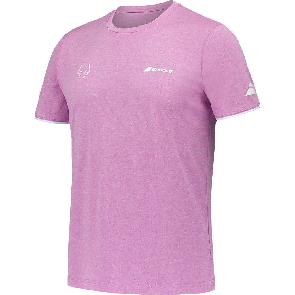 Babolat Crew Neck Tee Lebron Pink Heather 2025 - Padel One