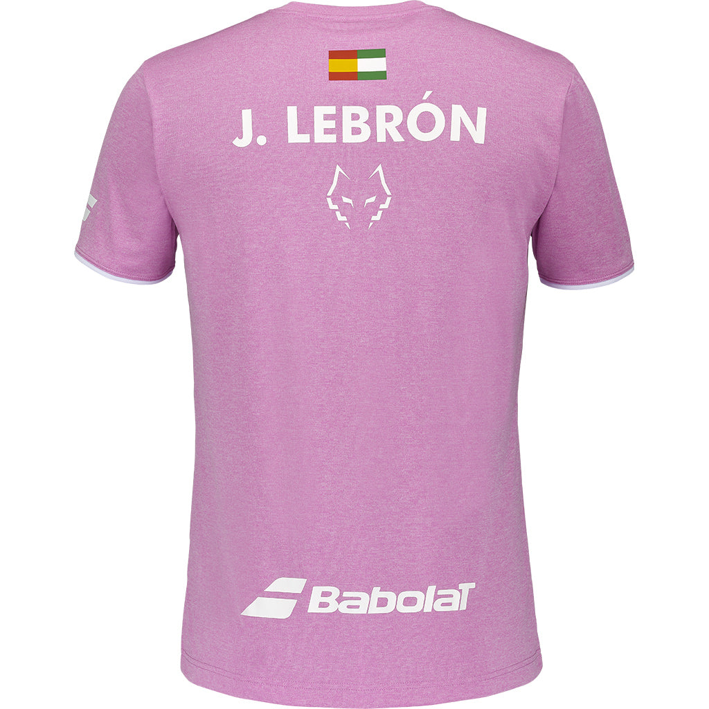 Babolat Crew Neck Tee Lebron Pink Heather 2025 - Padel One
