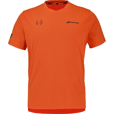 Мъжка падел тениска Babolat Crew Neck Tee Juan Lebron в цвят Red Orange