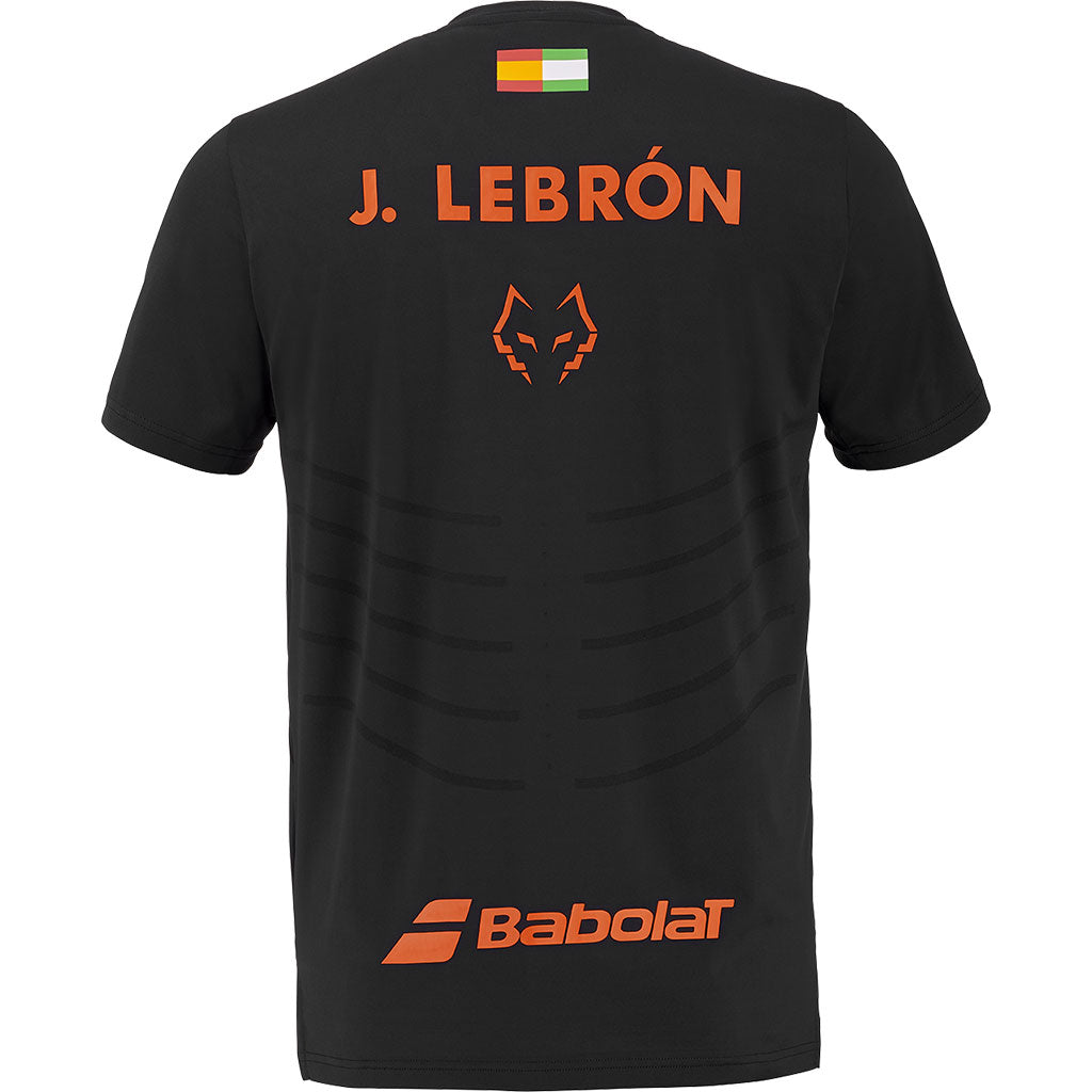 Babolat Crew Neck Tee Replica Juan Lebron Black - Padel One