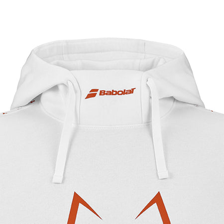 Babolat Hood Sweat Juan Lebron White - Padel One