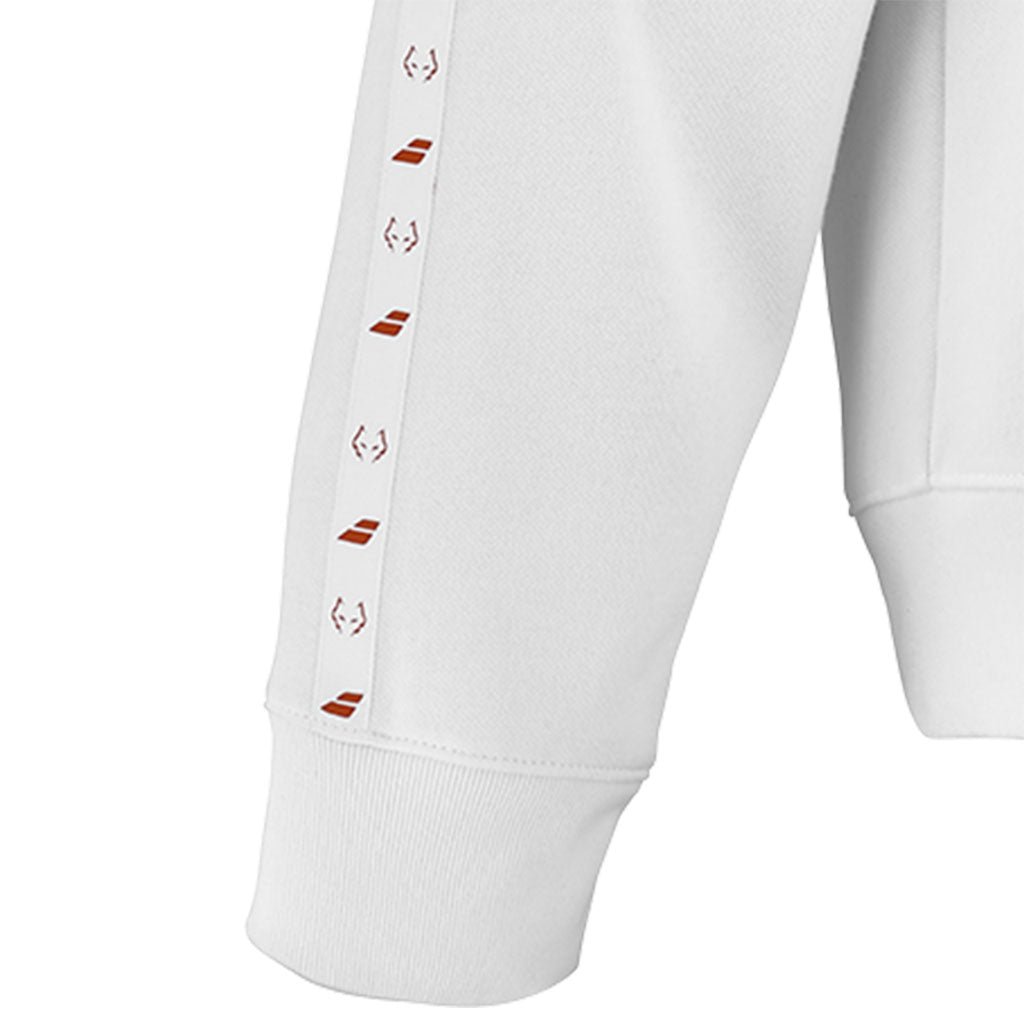 Babolat Hood Sweat Juan Lebron White - Padel One