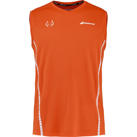 Мъжки падел потник Babolat Muscle Tank Juan Lebron в цвят Red Orange