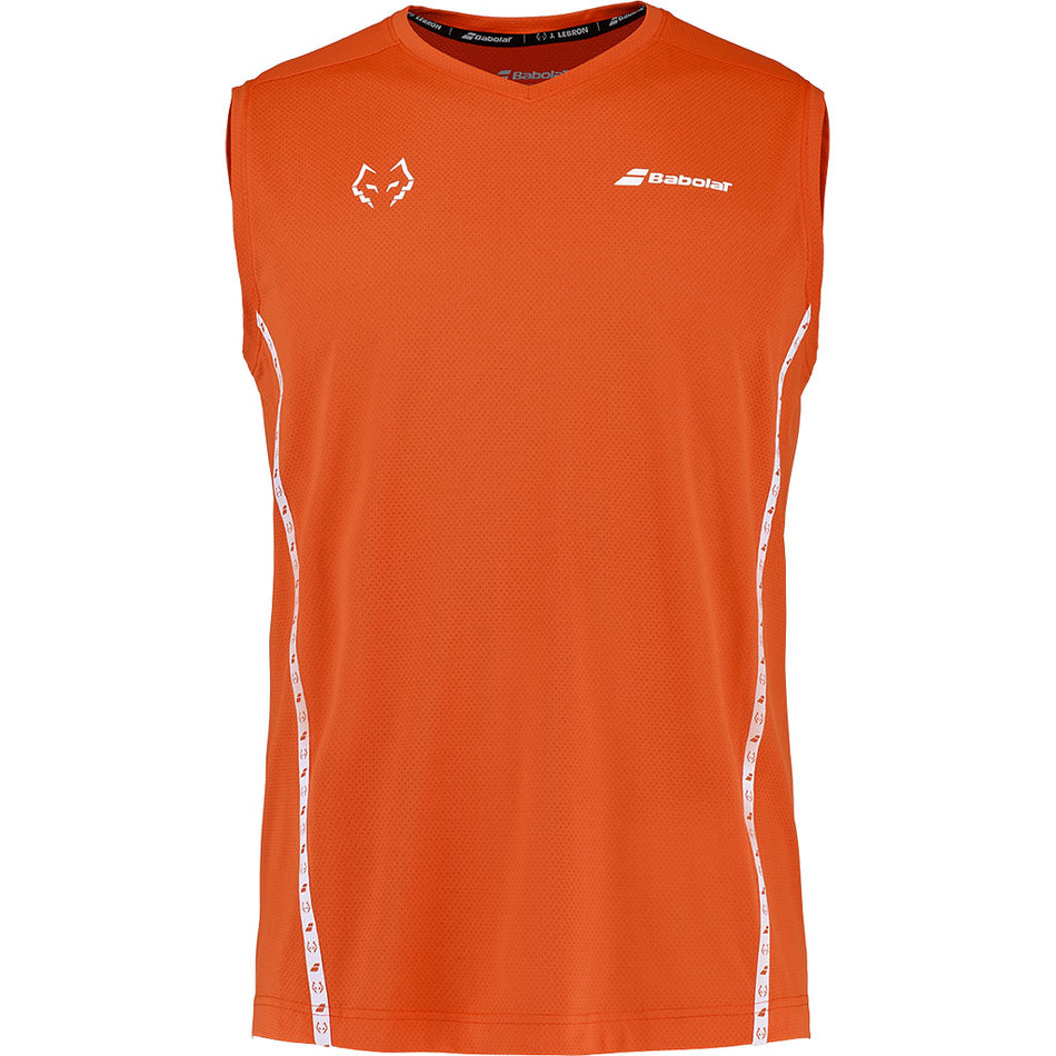 Мъжки падел потник Babolat Muscle Tank Juan Lebron в цвят Red Orange