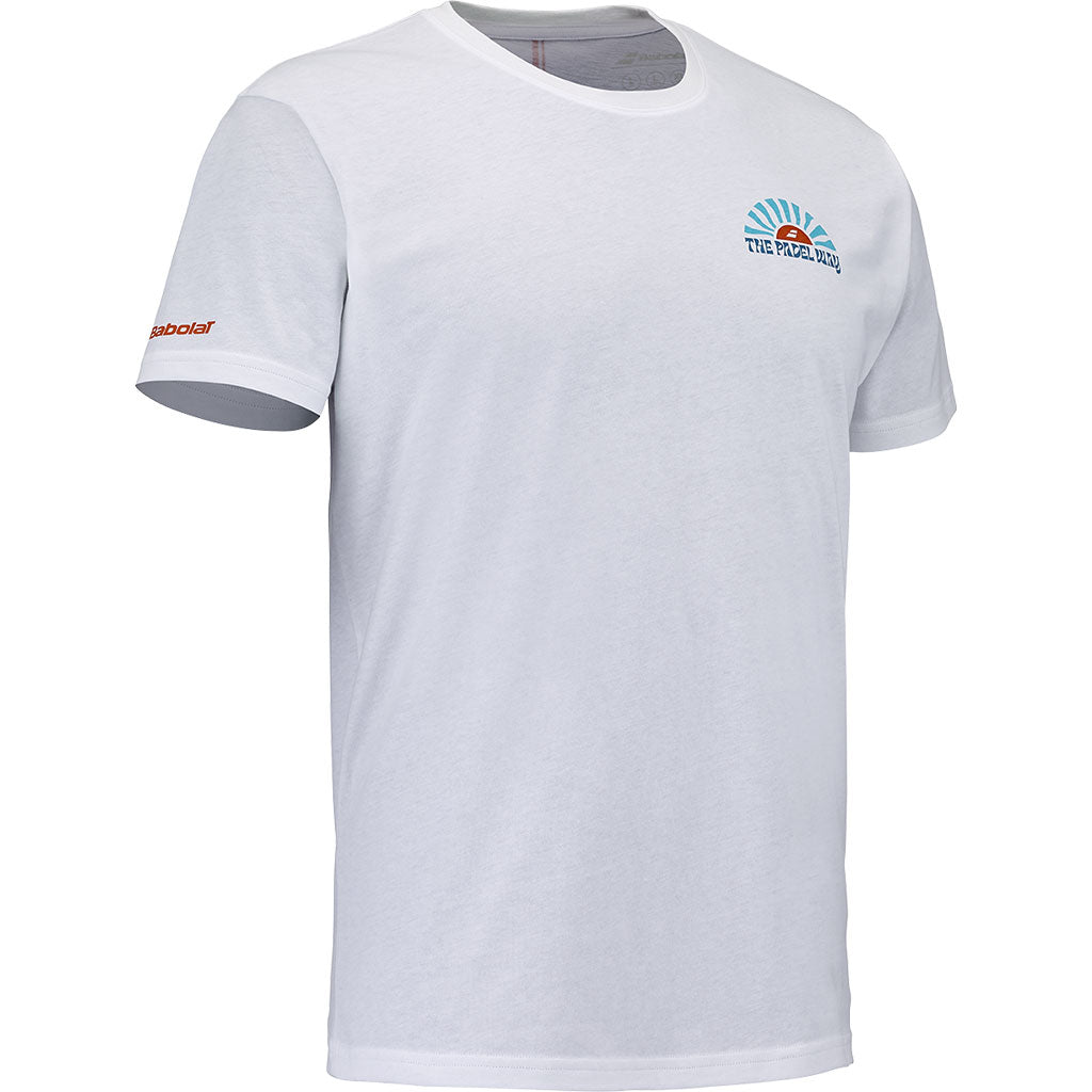 Babolat Padel Perf Cotton Tee White - Padel One