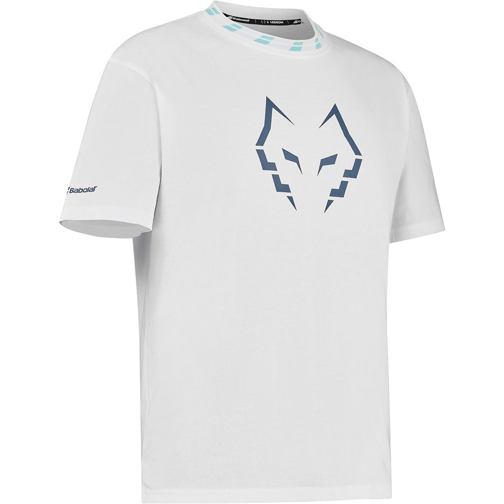 Babolat Cotton Tee Wide Lebron бяла – ракурс 2