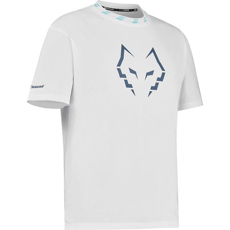Babolat Cotton Tee Wide Lebron бяла – ракурс 2
