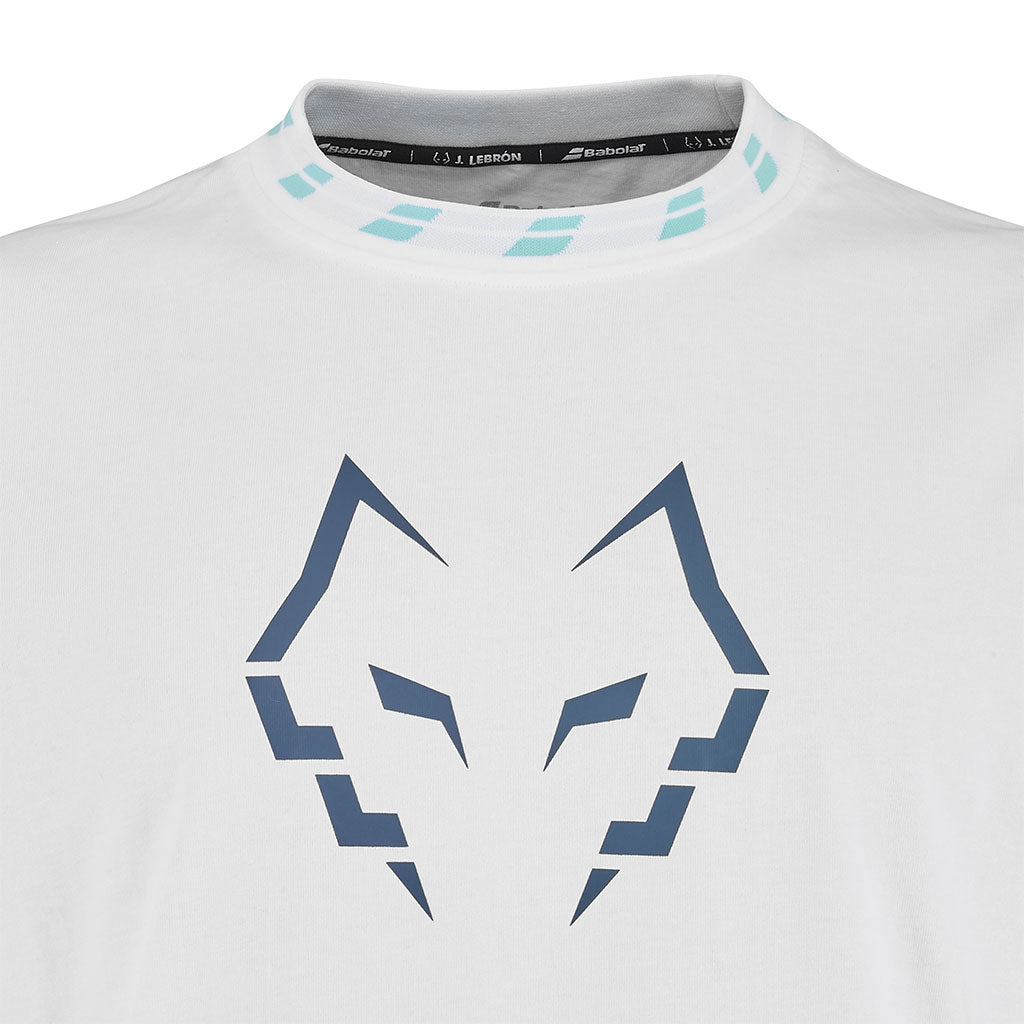 Babolat Cotton Tee Wide Lebron бяла – ракурс 4