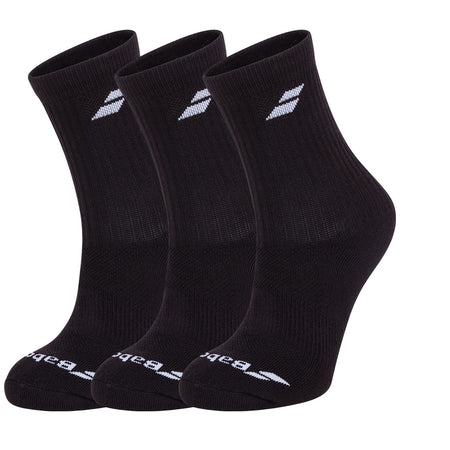 Babolat 3 Pairs Pack Socks Black 47/50 - Padel One
