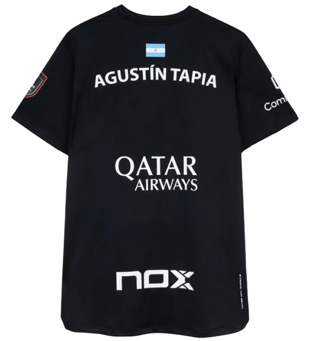 NOX Sponsors AT10 Black T-Shirt - Padel One