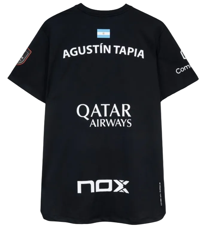 Black NOX AT10 Agustin Tapia padel shirt