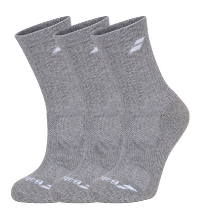 Babolat 3 Pairs Pack Grey Socks - Padel One