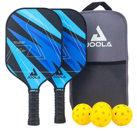 JOOLA Ben Johns Blue Lightning Pickleball Set – 2 ракети и 4 топки