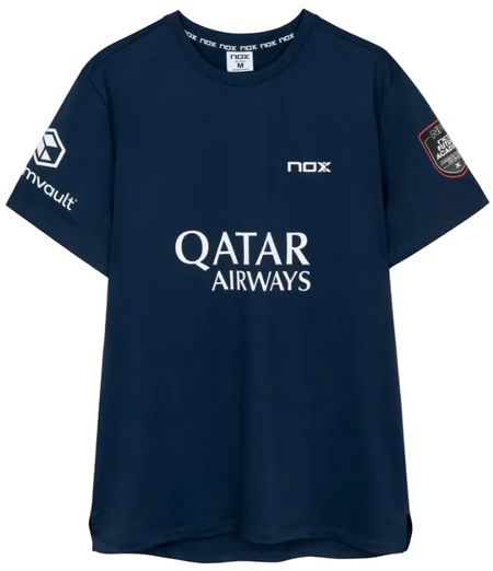 NOX Sponsors AT10 Dark Blue 2026 – Padel T-Shirt - Padel One