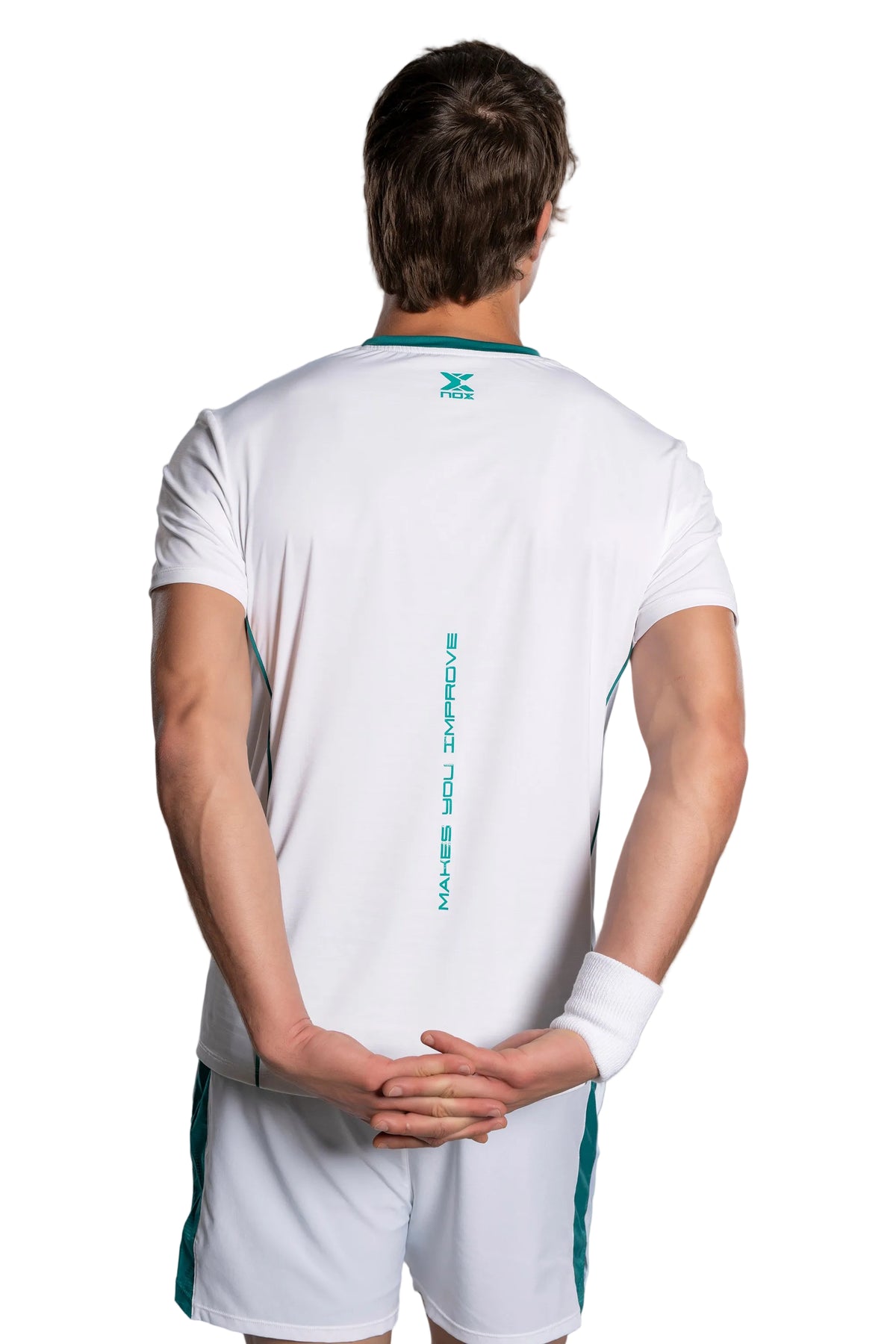 NOX Pro White Ivy Green breathable fabric close up
