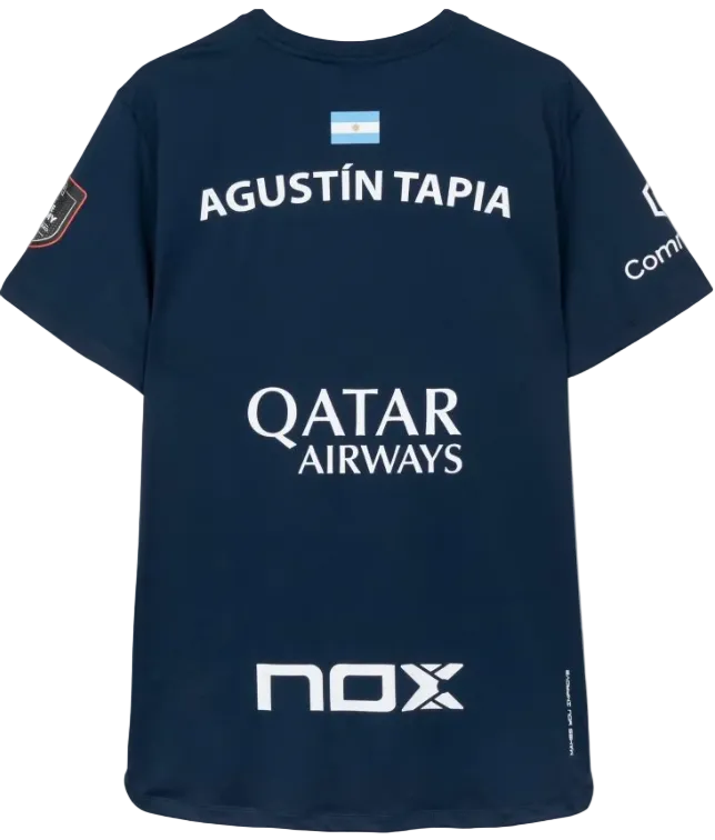 NOX Sponsors AT10 Dark Blue 2026 – Padel T-Shirt - Padel One