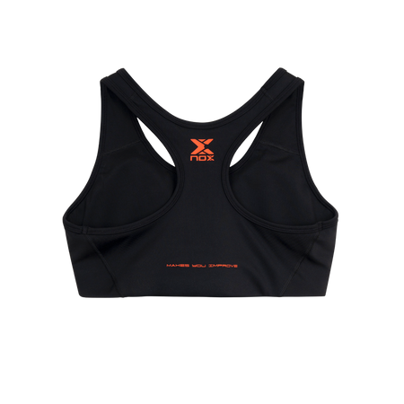 NOX Team Black – Women’s Padel Sports Bra - Padel One