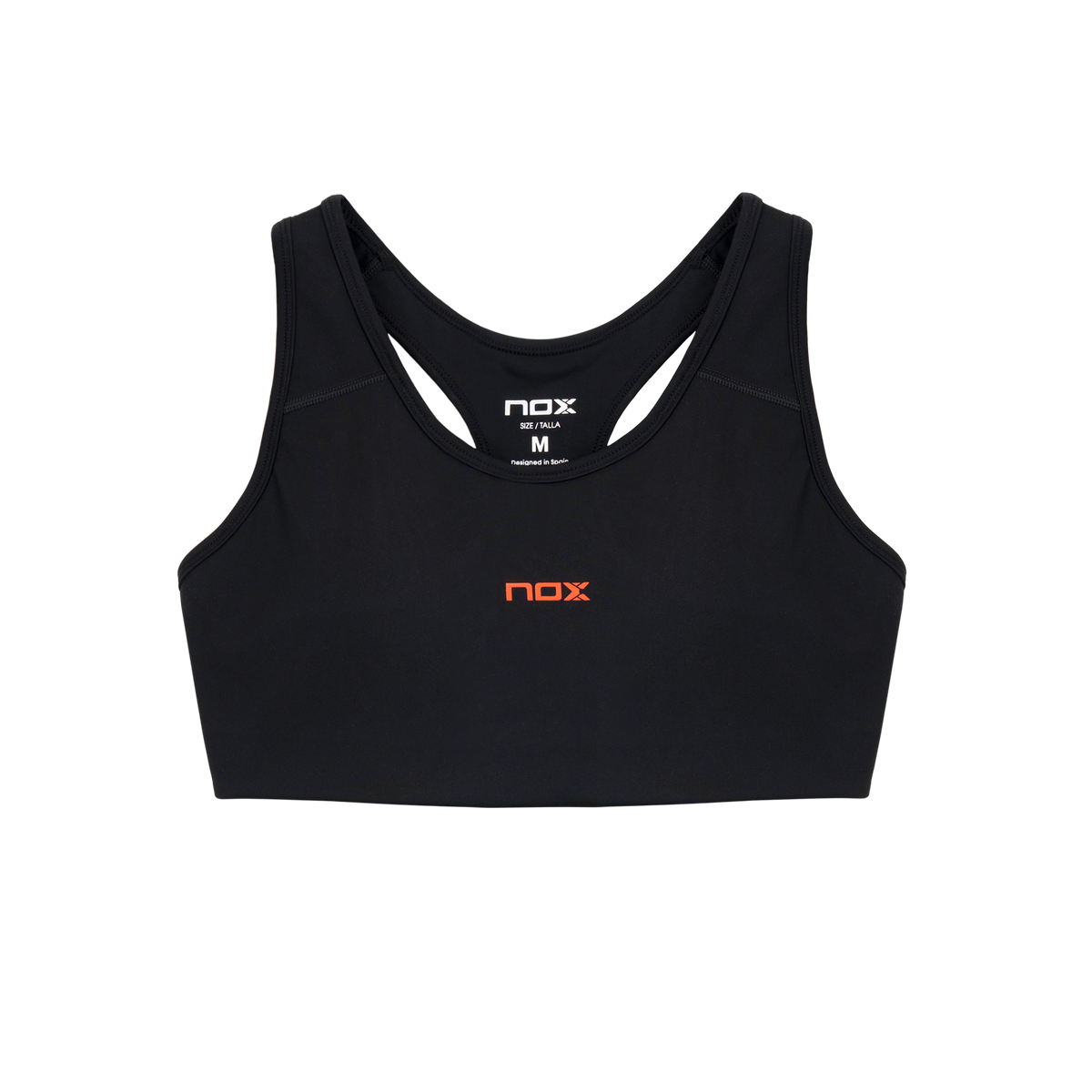 NOX Team Black – Women’s Padel Sports Bra - Padel One