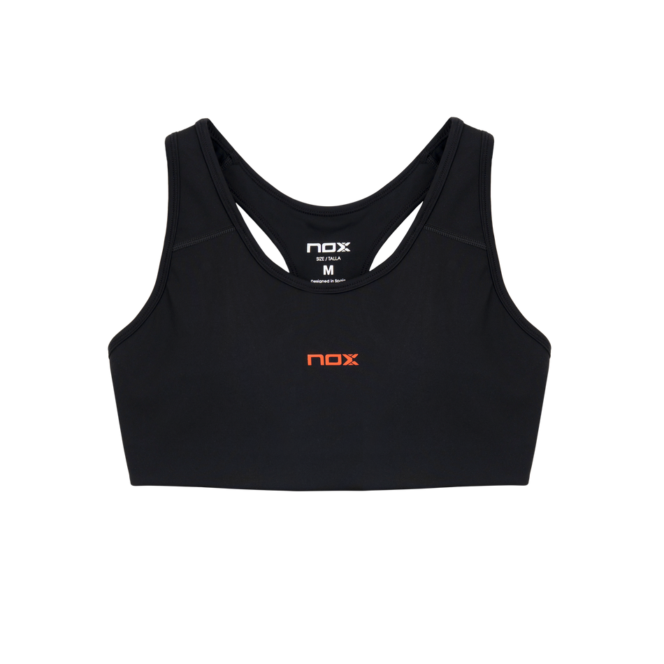 NOX Team Black – Women’s Padel Sports Bra - Padel One