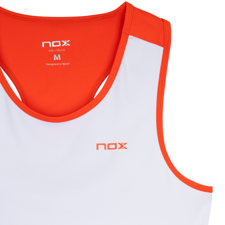 NOX Team White/Red – Women’s Padel Tank Top - Padel One