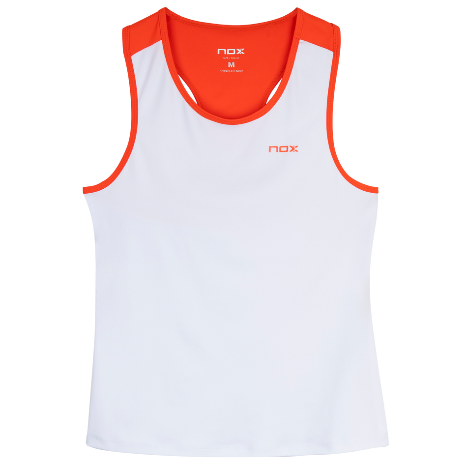 NOX Team White/Red – Women’s Padel Tank Top - Padel One