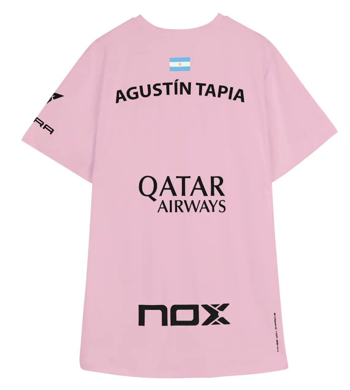 NOX Sponsors AT10 Pink T-Shirt - Padel One