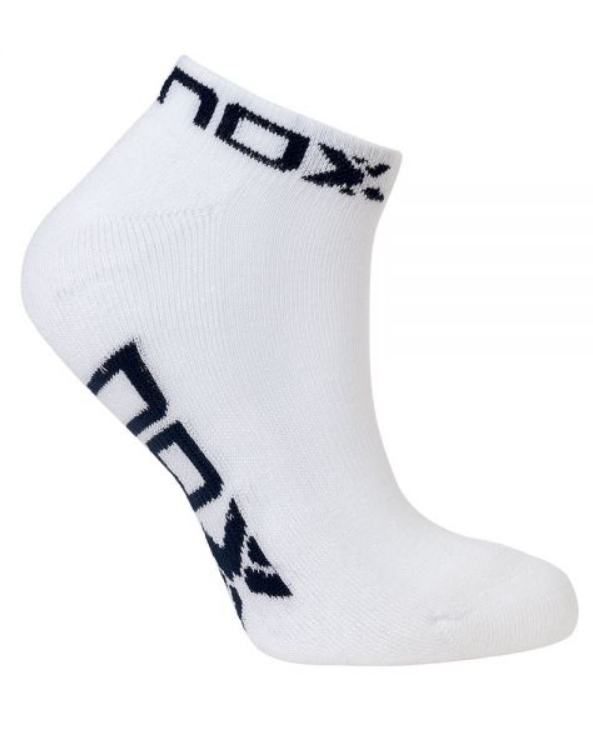 Nox White Blue Logo women's socks