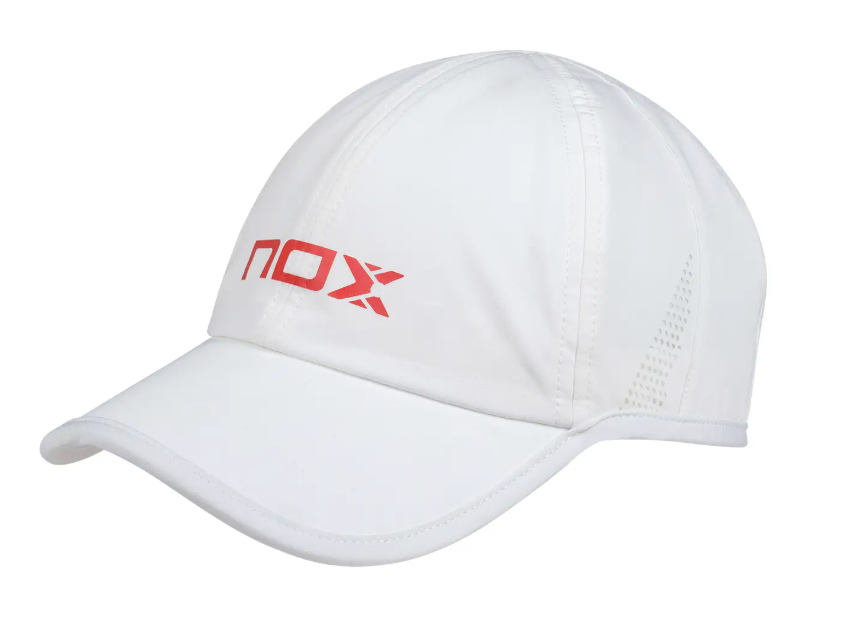 Nox White Red padel cap