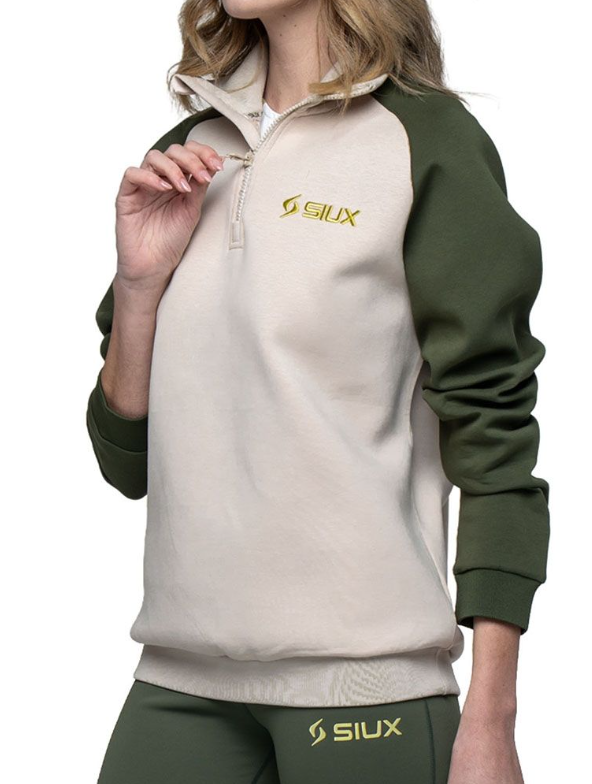 Siux Gareh 26 Green White суитшърт за падел