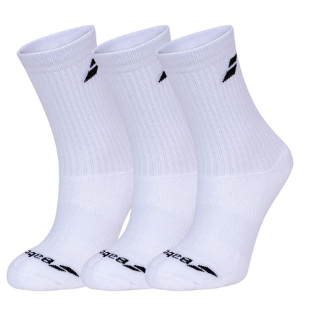 Babolat 3 Pairs Pack Socks White 47/50 - Padel One