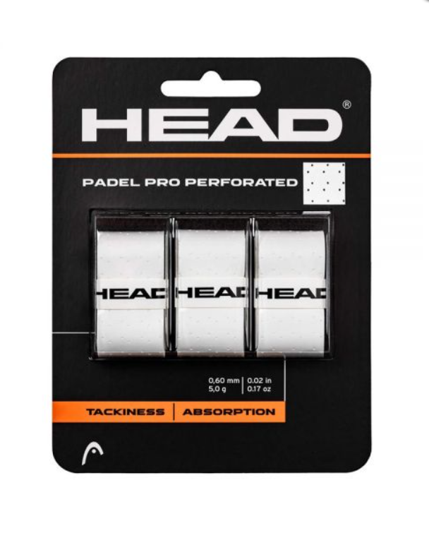 HEAD Padel Pro Overgrip – 3 pcs White - Padel One
