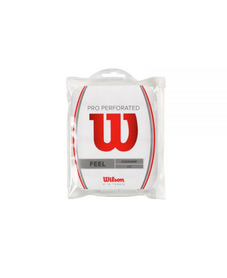 Wilson Pro Overgrip Perf White 12 Pack