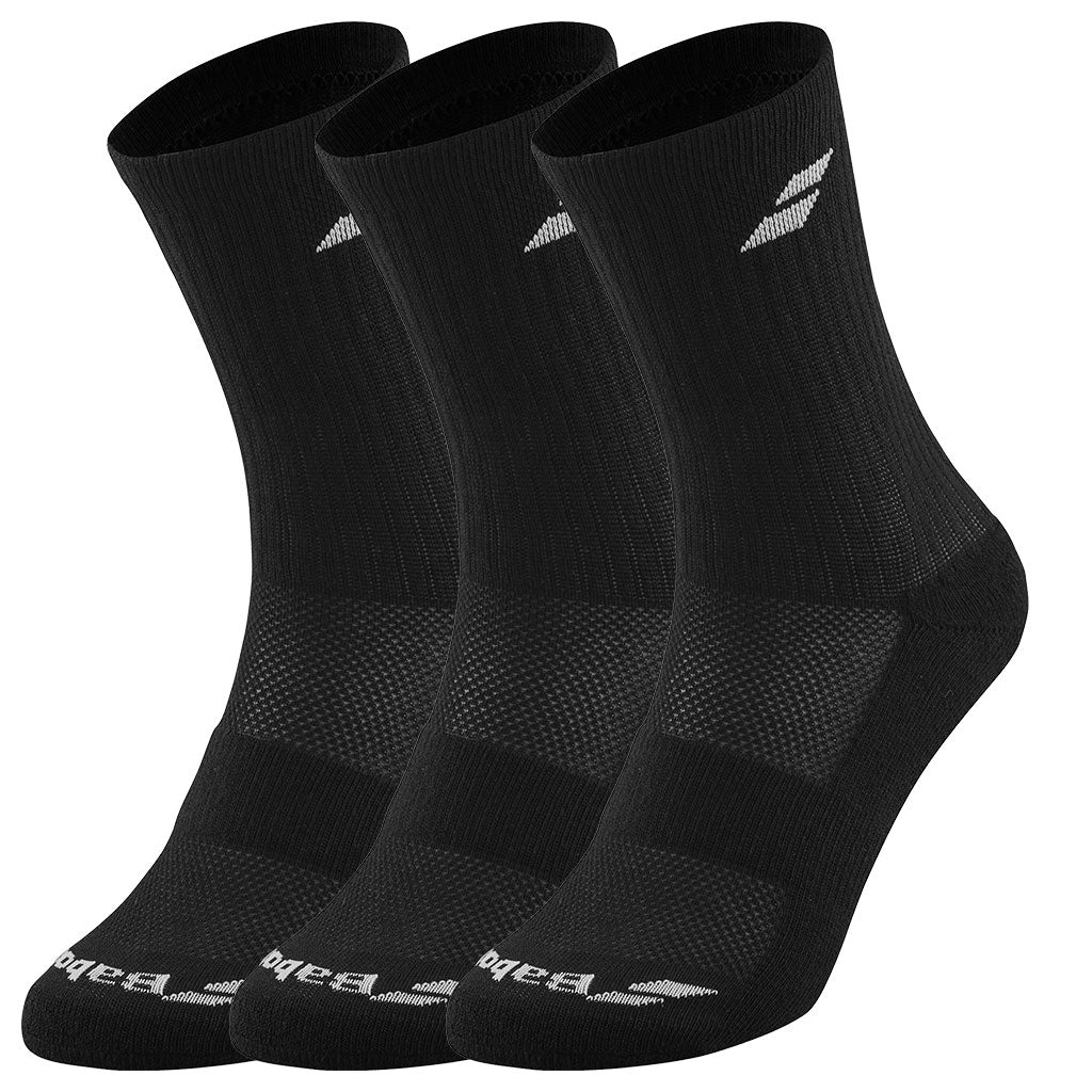 Babolat 3 Pairs Socks Black - Padel One
