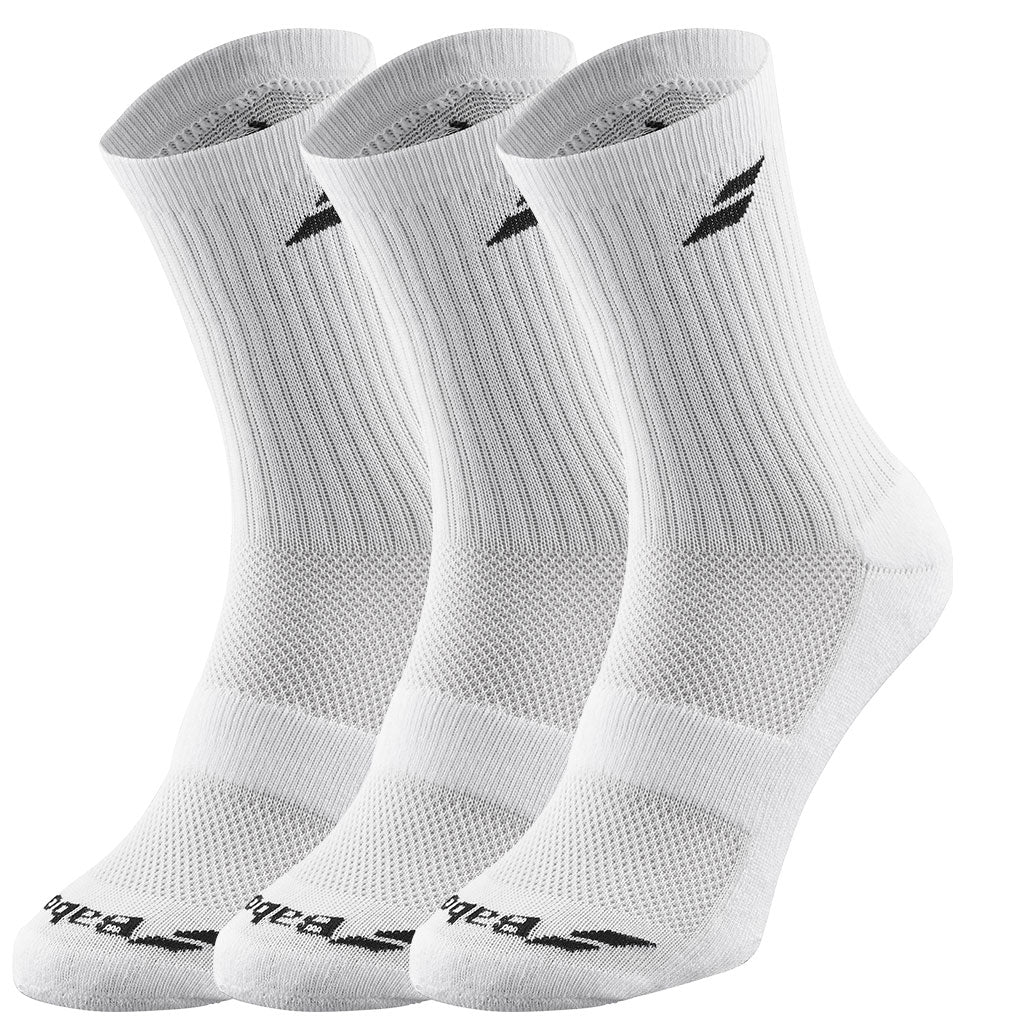 Babolat 3 Pairs Socks White - Padel One