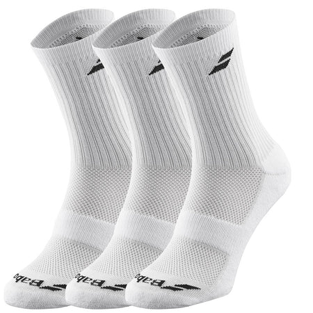Babolat 3 Pairs Socks White - Padel One